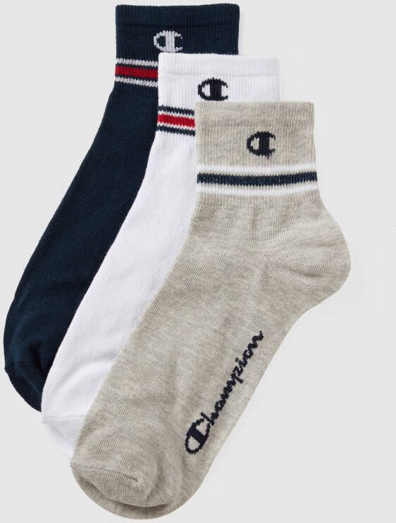 Champion Sokken met labelprint in een set van 3 paar
