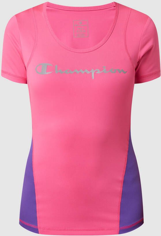 Champion T-shirt met reflecterend logo sneldrogend