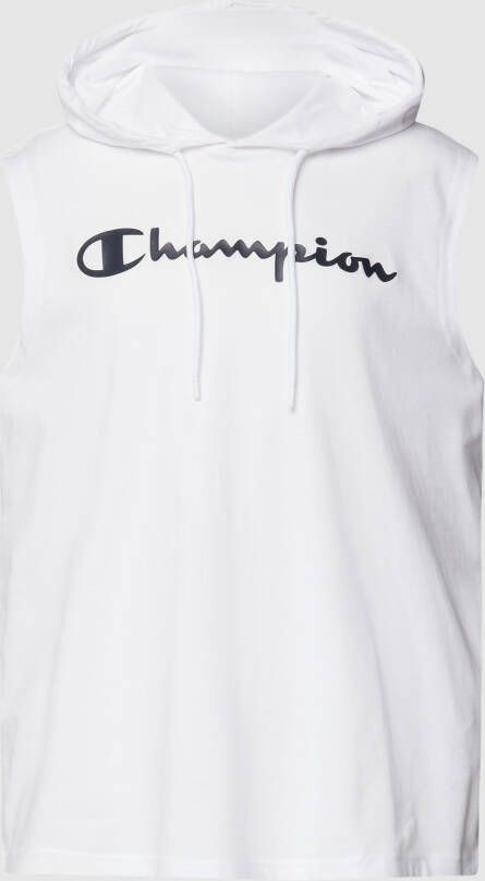 Champion Tanktop met capuchon model 'Hooded Sleeveless T-Shirt'
