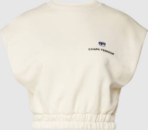 Chiara Ferragni Kort sweatshirt met elastische band model 'CLASSIC'