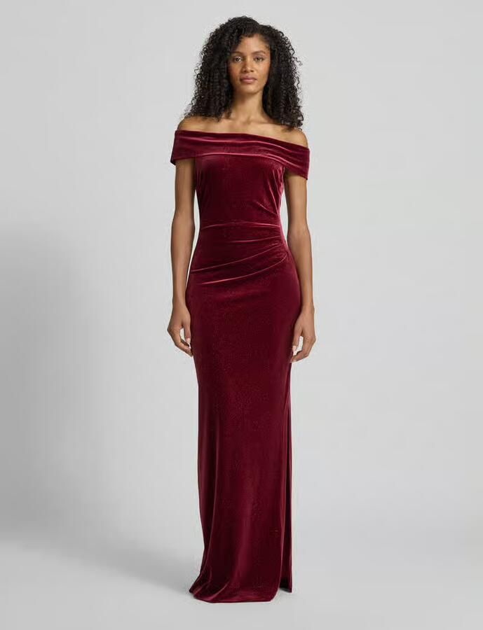 Christian Berg Cocktail Avondjurk met off shoulder-design - Foto 2