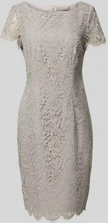Christian Berg Cocktail Knielange cocktailjurk met viscose