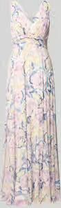 Christian Berg Cocktail maxi-jurk in all-over look