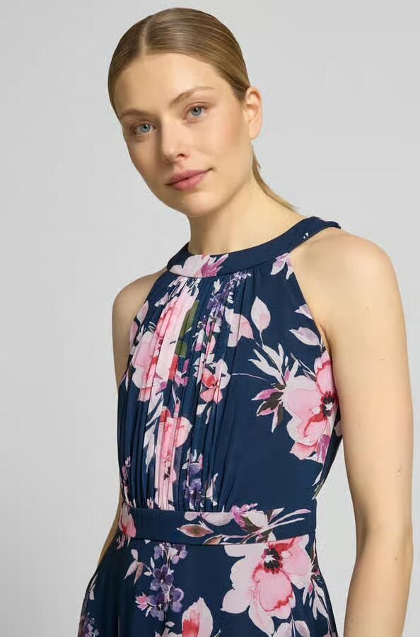 Christian Berg Cocktail midi-jurk met all-over bloemenmotief