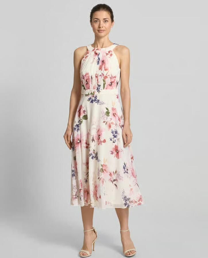 Christian Berg Cocktail midi-jurk met all-over bloemenmotief - Foto 3