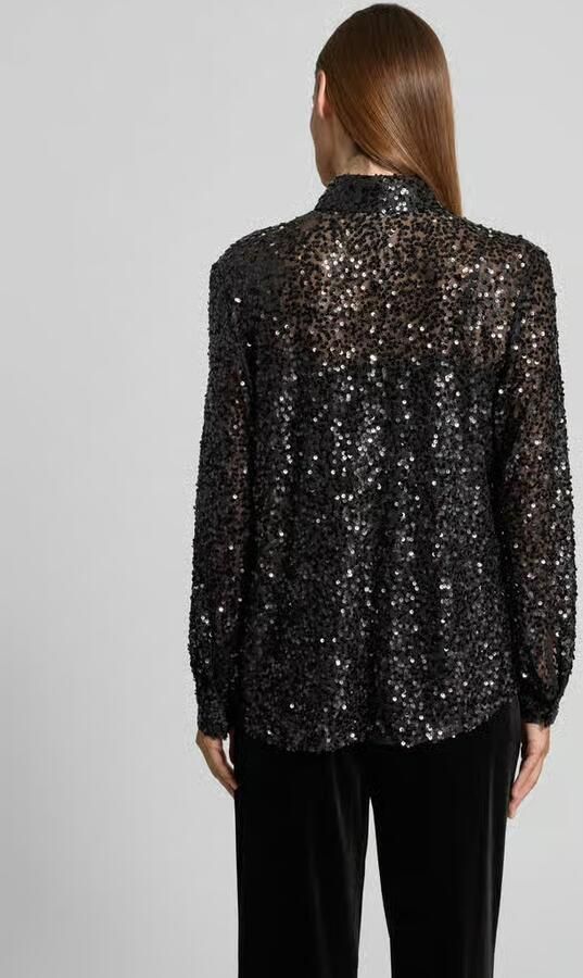 Christian Berg Cocktail Regular fit blouse met pailletten