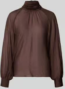 Christian Berg Cocktail regular fit blouse van viscosemix met opstaande kraag