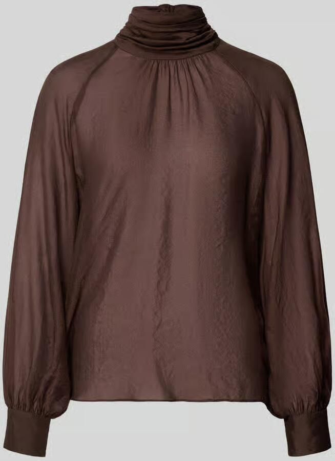 Christian Berg Cocktail regular fit blouse van viscosemix met opstaande kraag