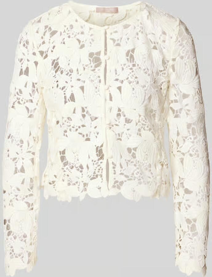 Christian Berg Cocktail Regular fit Jack van bloemenprint kant