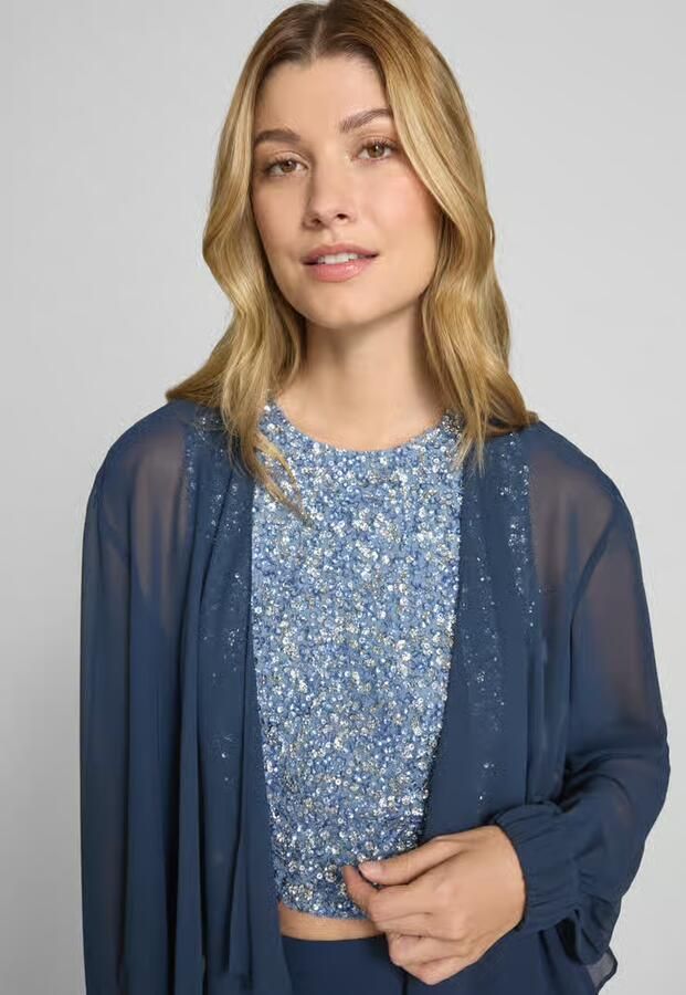 Christian Berg Cocktail Relaxed fit bolero in semi-transparant design