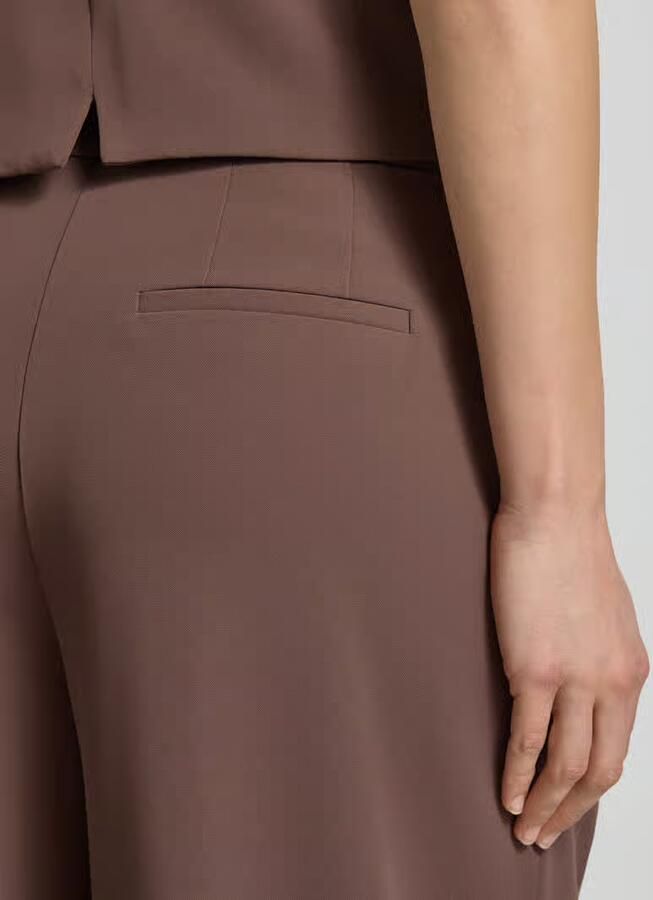 Christian Berg Cocktail Wide leg stoffen broek met rimpelingen