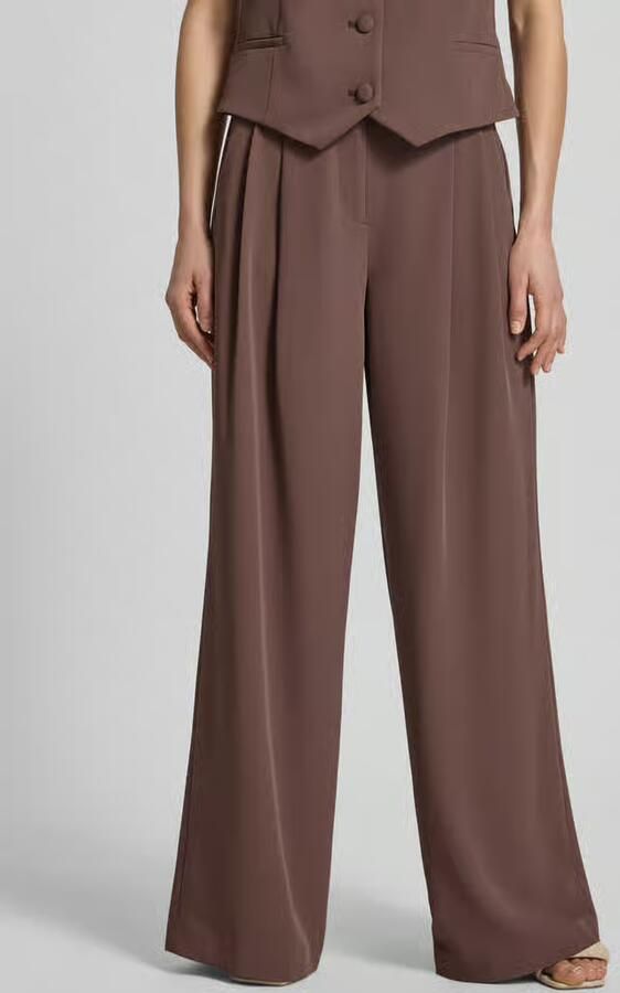 Christian Berg Cocktail Wide leg stoffen broek met rimpelingen - Foto 3