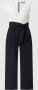 Christian Berg Cocktail Jumpsuit in two-tone-stijl met strikceintuur - Thumbnail 1