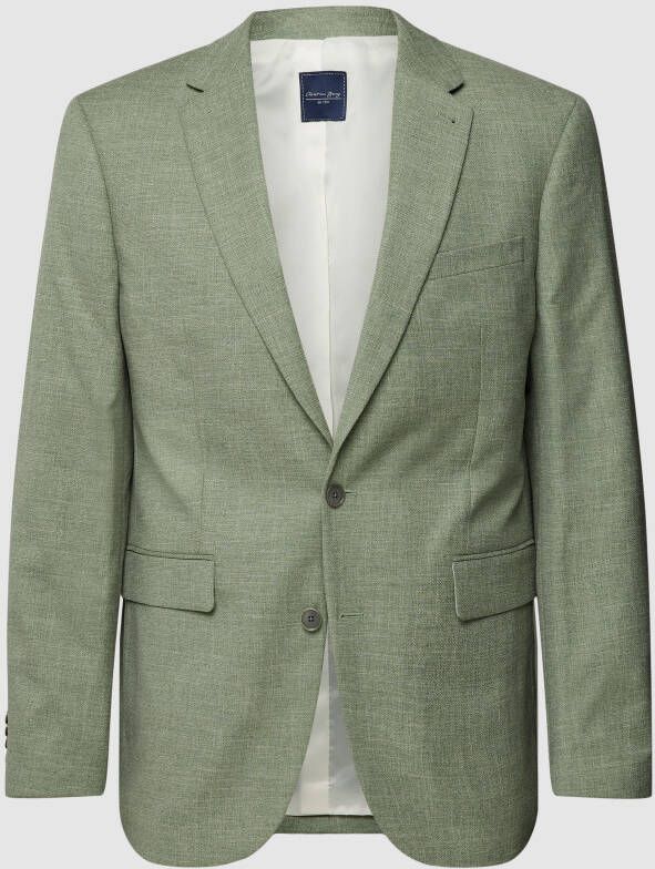 Christian Berg Men 2-knoops colbert met structuurmotief model 'GLEN'