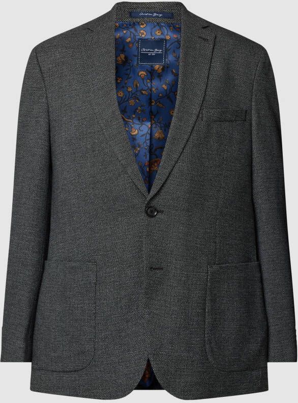Christian Berg Men 2-knoops colbert met viscose