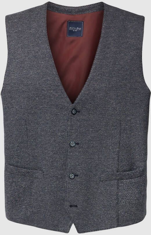 Christian Berg Bodywarmer met structuurmotief