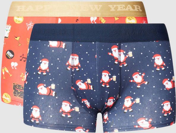 Christian Berg Men Boxershort met elastische band in een set van 2 stuks