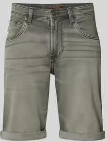 Christian Berg Men Bermuda s in 5-pocketmodel met omgeslagen zoom