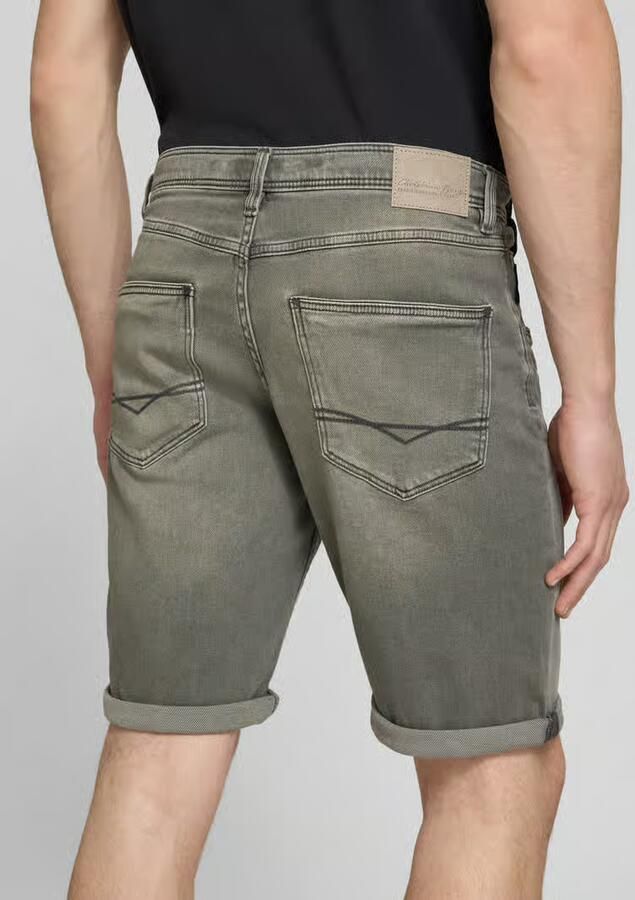 Christian Berg Men Bermuda s in 5-pocketmodel met omgeslagen zoom