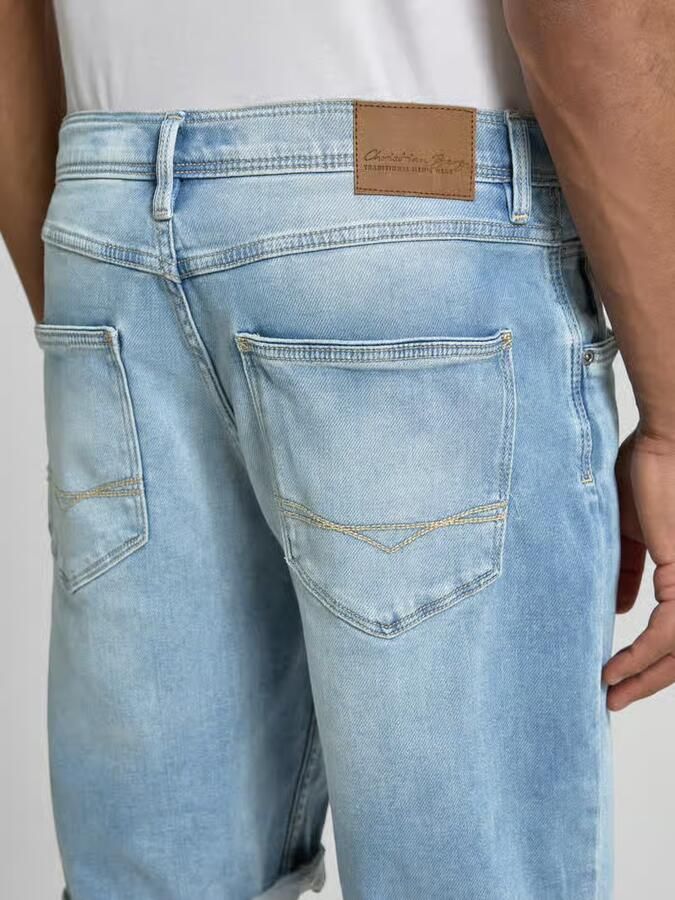 Christian Berg Men Bermuda's in 5-pocketmodel met omslag