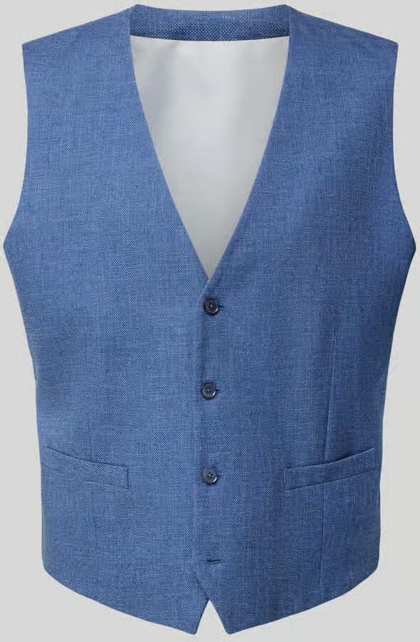Christian Berg Men Bodywarmer met V-hals en Steekzakken