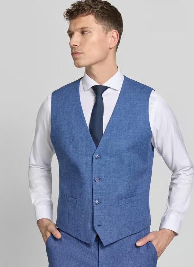 Christian Berg Men Bodywarmer met V-hals en Steekzakken - Foto 2