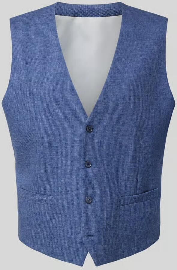 Christian Berg Men Bodywarmer met V-hals en Steekzakken