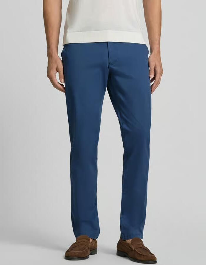 Christian Berg Men Regular fit chino met ceintuurlussen - Foto 2