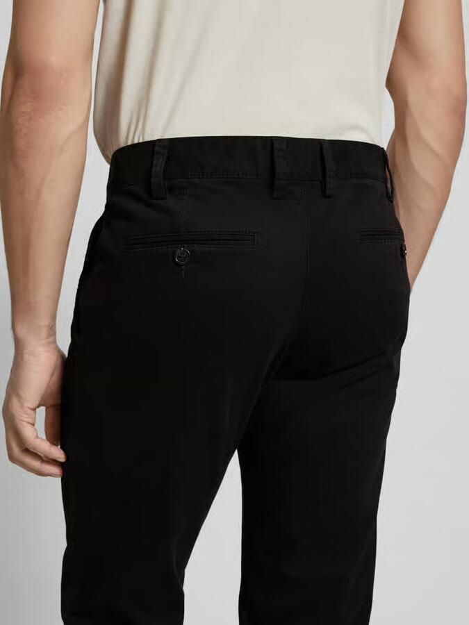 Christian Berg Men Regular fit chino met Franse steekzakken