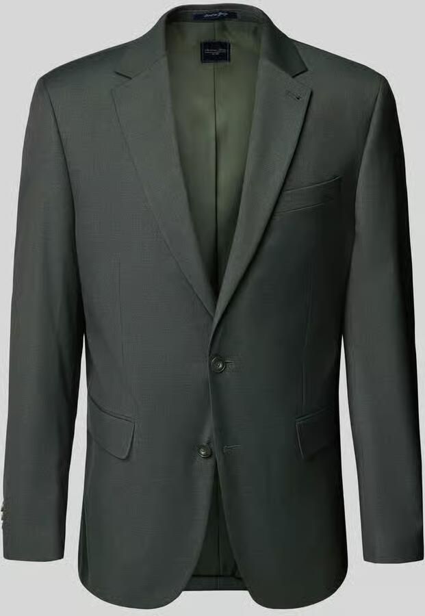 Christian Berg Men comfort fit 2-knoops colbert met patteszakken - Foto 2