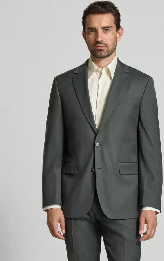 Christian Berg Men comfort fit 2-knoops colbert met patteszakken - Foto 3