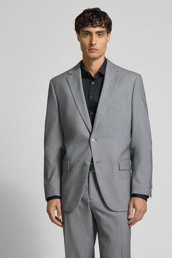 Christian Berg Men comfort fit 2-knoops colbert met patteszakken - Foto 3