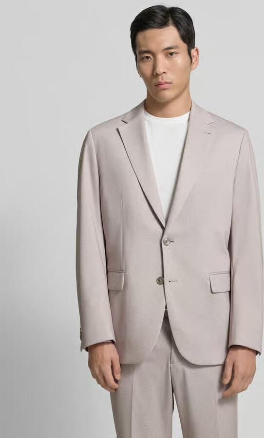 Christian Berg Men comfort fit 2-knoops colbert met reverskraag - Foto 4
