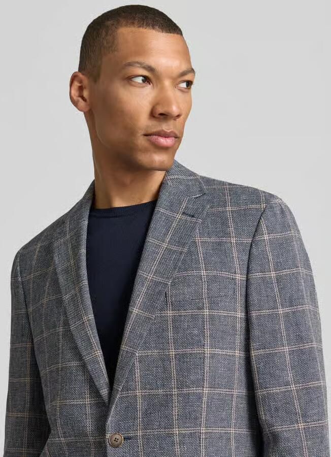 Christian Berg Men comfort fit colbert met klepzakken en reverskraag