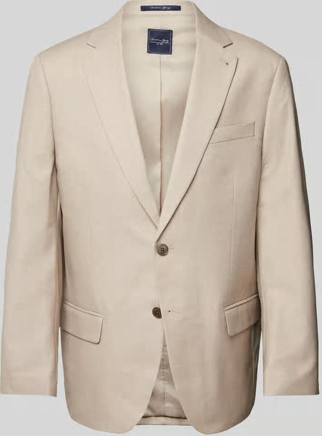 Christian Berg Men comfort fit colbert met viscose - Foto 2