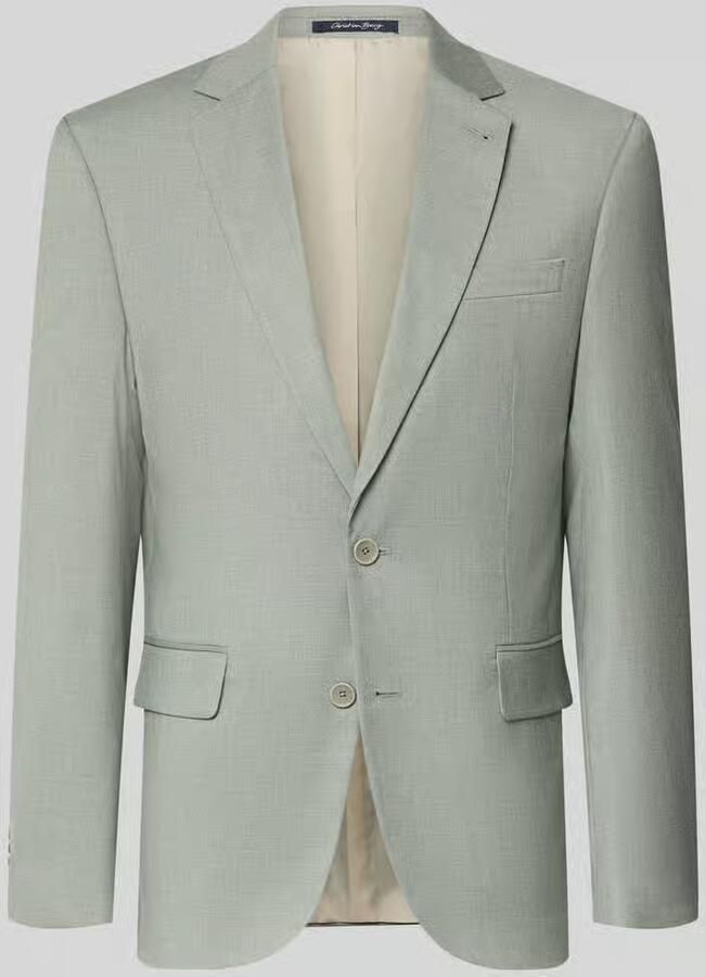 Christian Berg Men Regular fit 2-knoops colbert met klepzakken