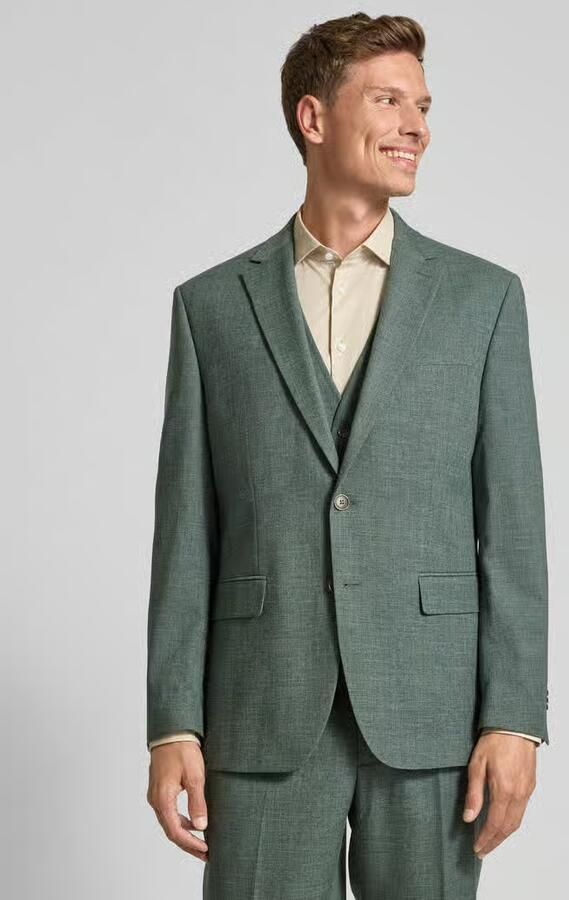 Christian Berg Men comfort fit colbert met viscose - Foto 3