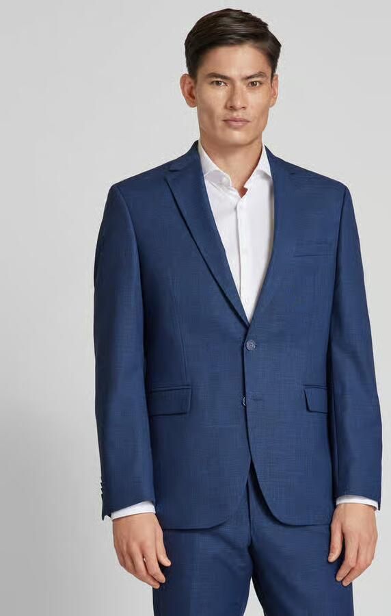 Christian Berg Men comfort fit colbert met viscose - Foto 2