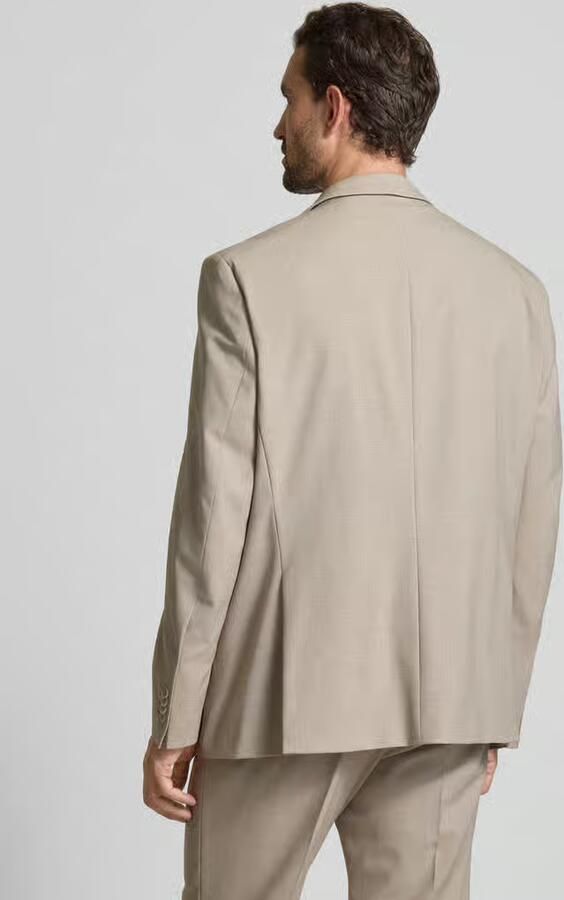 Christian Berg Men Comfort fit colbert van wolmix met 2-knoops sluiting