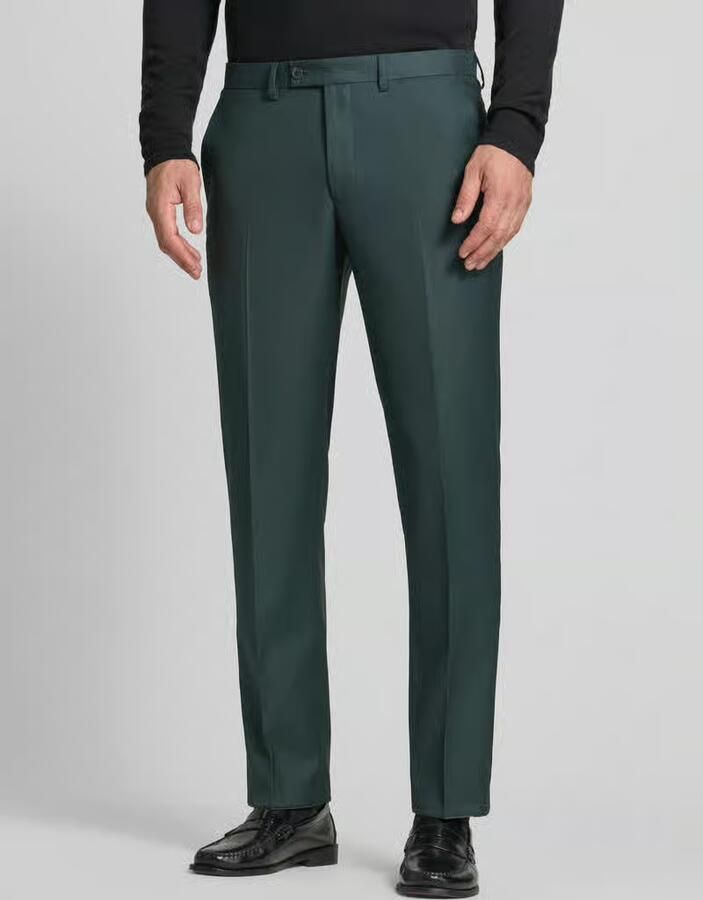 Christian Berg Men Fijn gestructureerde pantalon met persplooien - Foto 2
