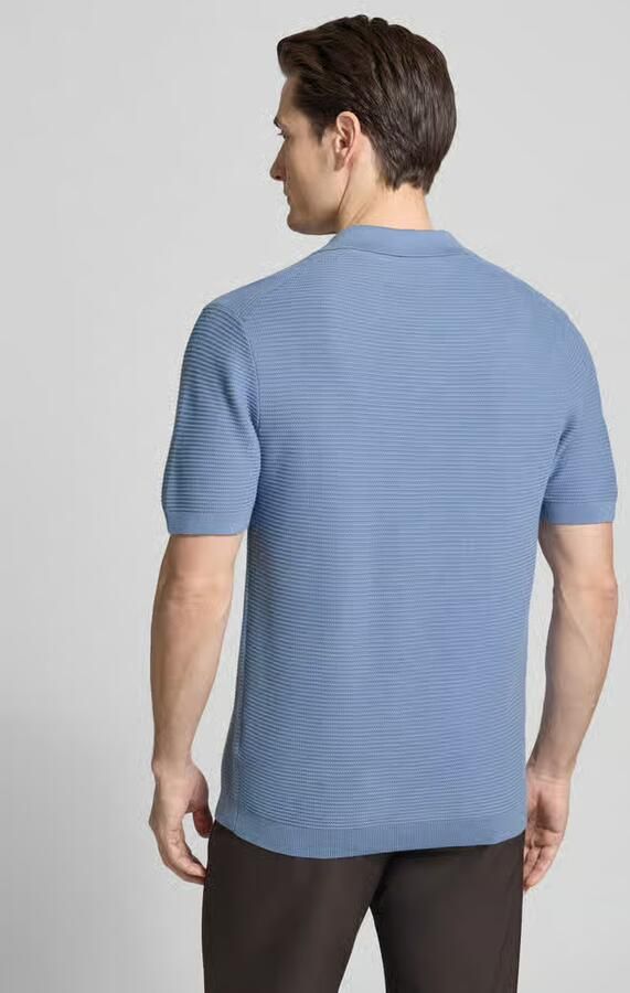 Christian Berg Men Gebreid shirt met Polokraag en V-hals