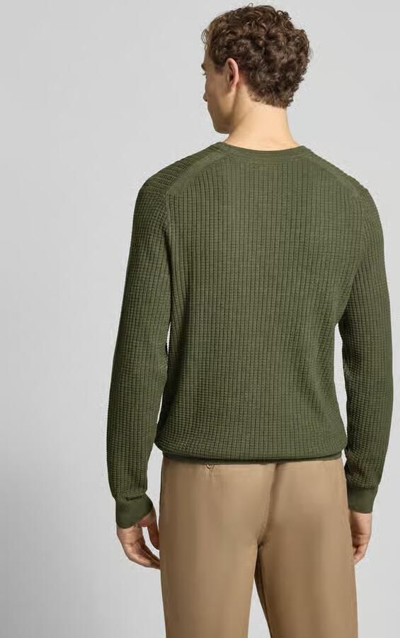Christian Berg Men Gebreide pullover met labeldetail