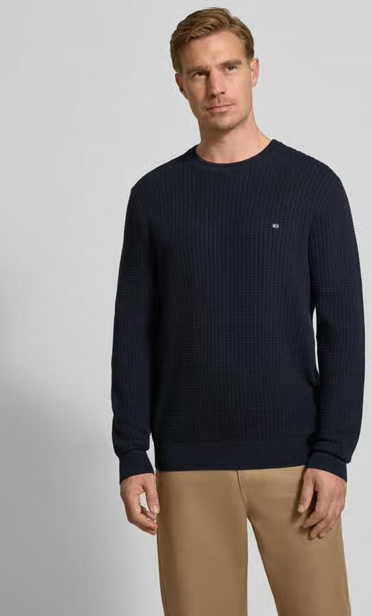 Christian Berg Men Gebreide pullover met labeldetail - Foto 2