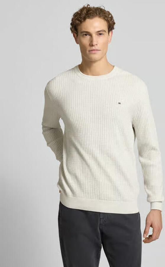 Christian Berg Men Gebreide pullover met labeldetail - Foto 2