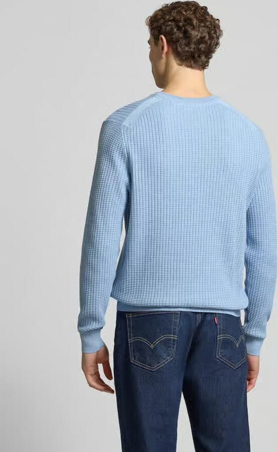 Christian Berg Men Gebreide pullover met labeldetail