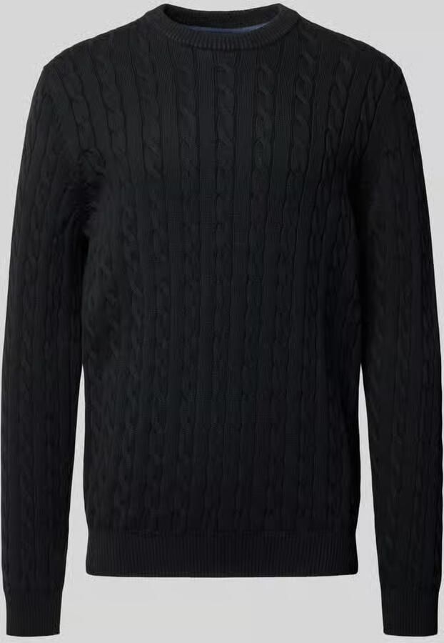 Christian Berg Men Gebreide pullover met ribboorden - Foto 2
