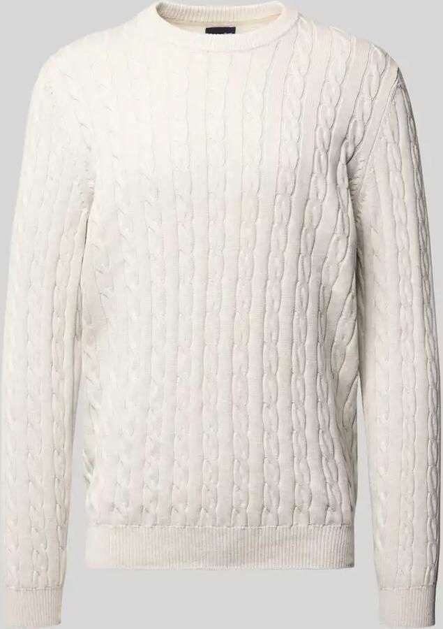 Christian Berg Men Gebreide pullover met ribboorden - Foto 2