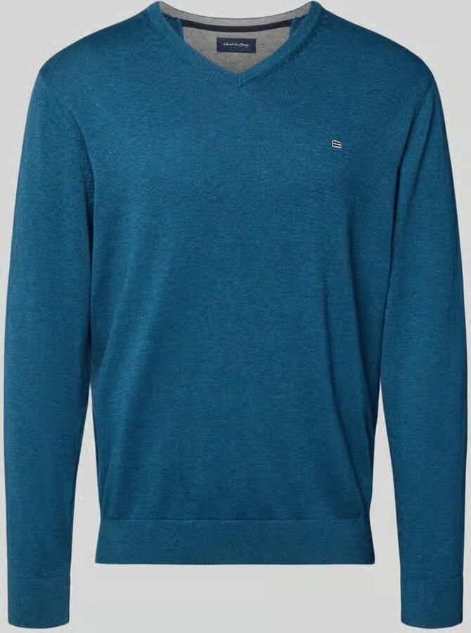 Christian Berg Men Gebreide pullover met V-hals