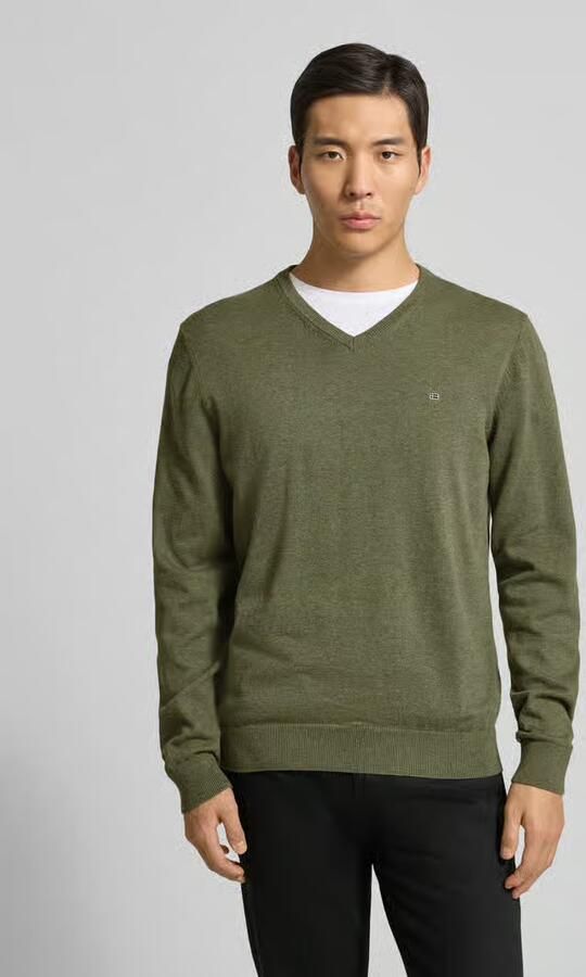 Christian Berg Men Gebreide pullover met V-hals - Foto 4