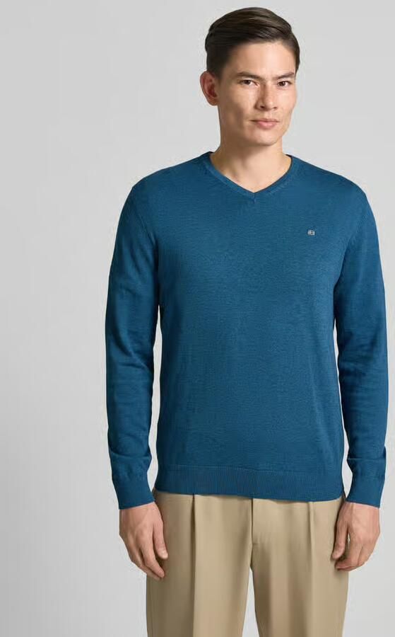 Christian Berg Men Gebreide pullover met V-hals - Foto 3